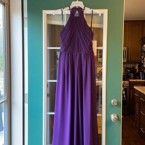 Levkoff bridesmaid dress, size 4 in purple